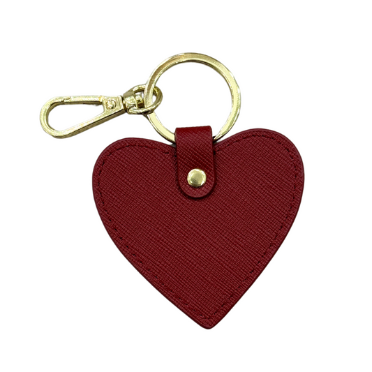 Heart Keyring - Burgundy Red