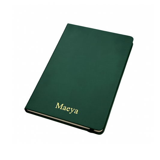 A5 Notebook - Hard Cover in Forest Green
