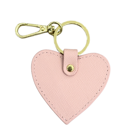 Heart Keyring - Pastel Pink
