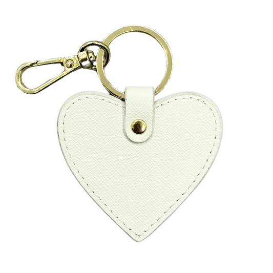 Heart Keyring - Ivory