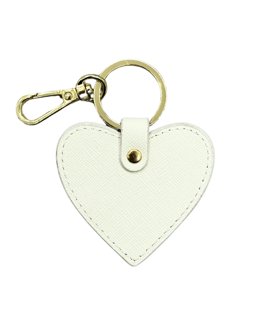 Heart Keyring - Ivory