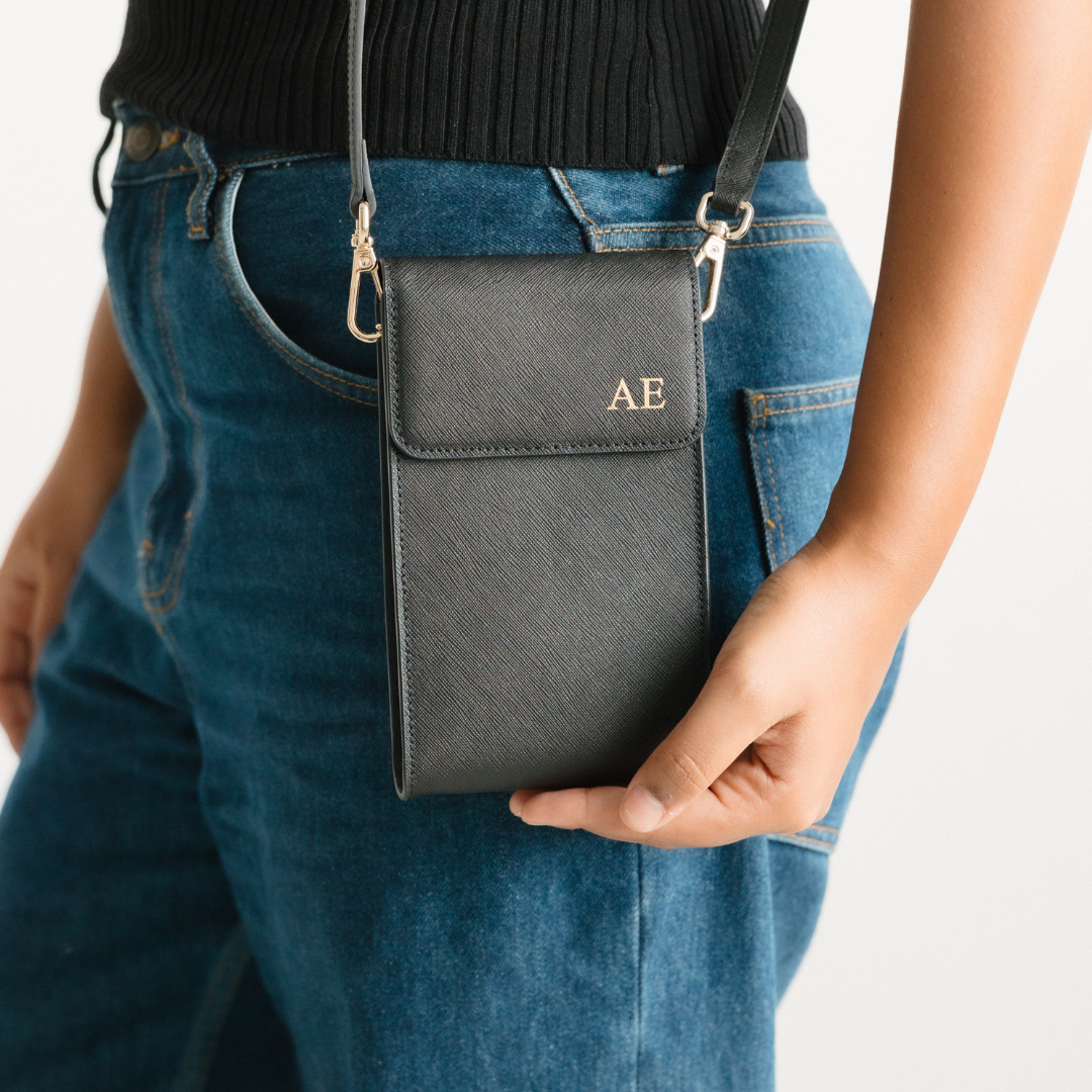 Mobile Phone Bag Black1