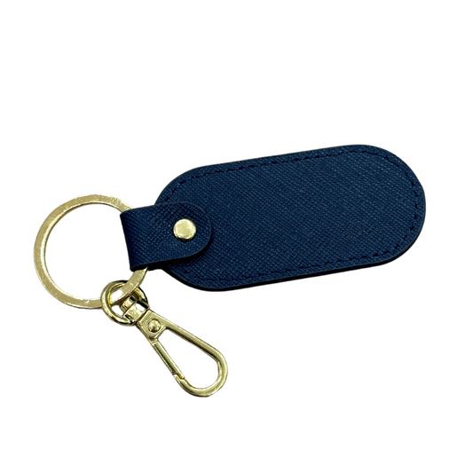 Oval Keyring - Navy