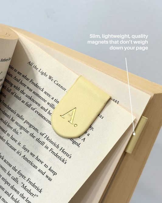Magnetic Bookmark (2 Pack) - Pastel Yellow