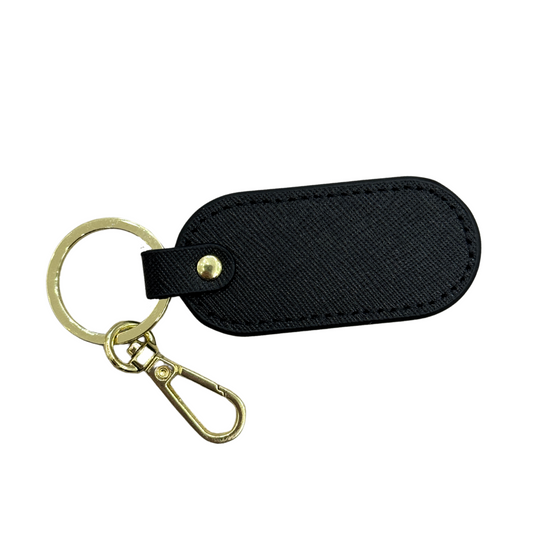 Oval Keyring - Black