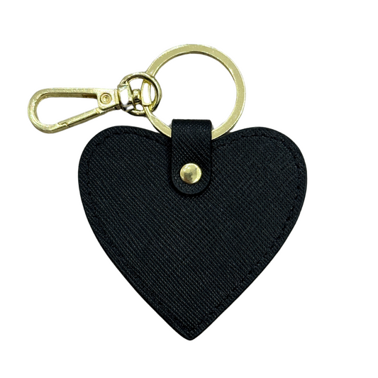 Heart Keyring - Black