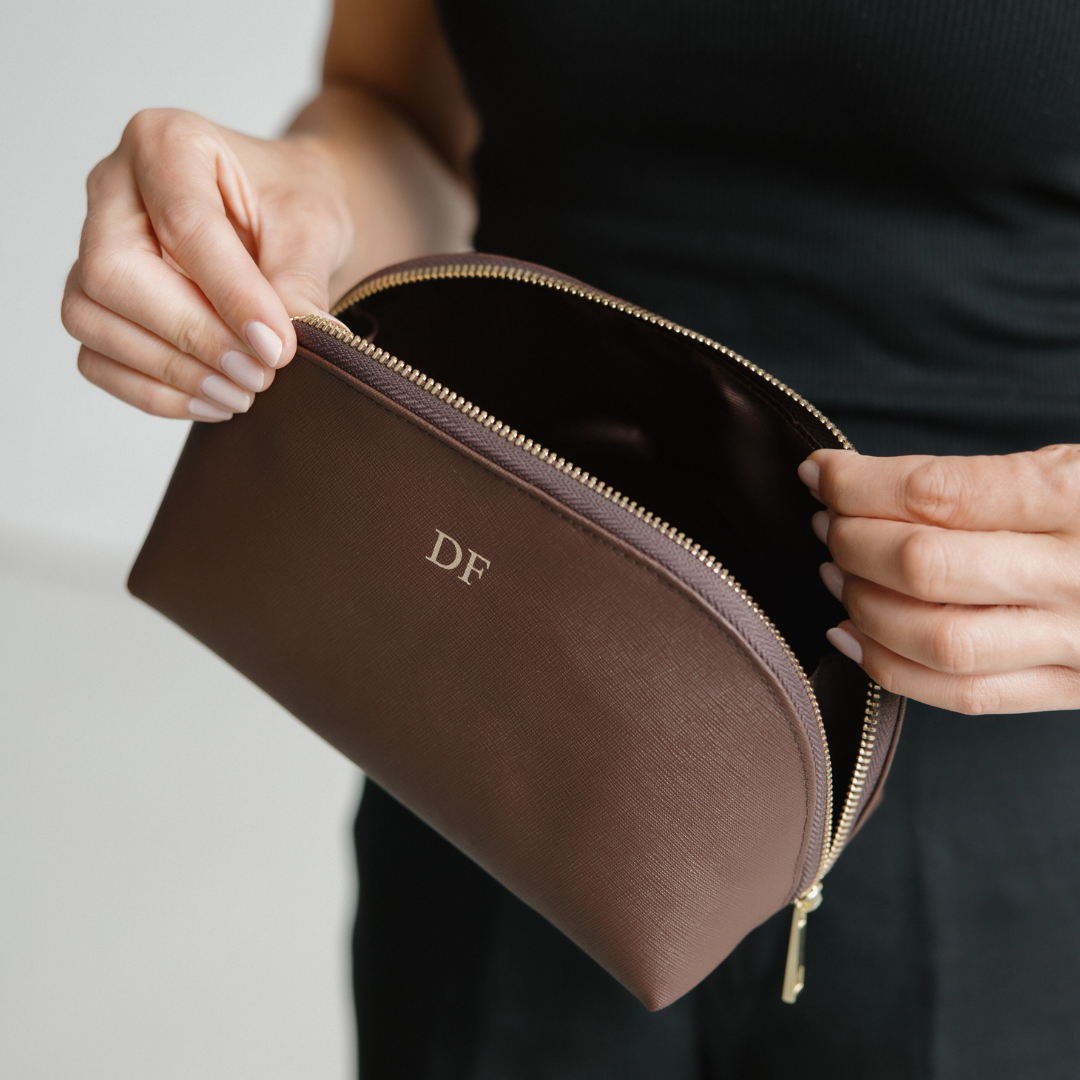 Large Cosmetic Bag Mocha