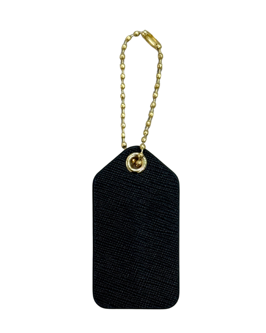 Leather Bag Tag - Black (Standard)