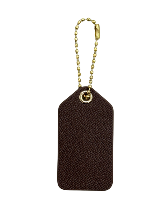 Leather Bag Tag - Mocha (Standard)