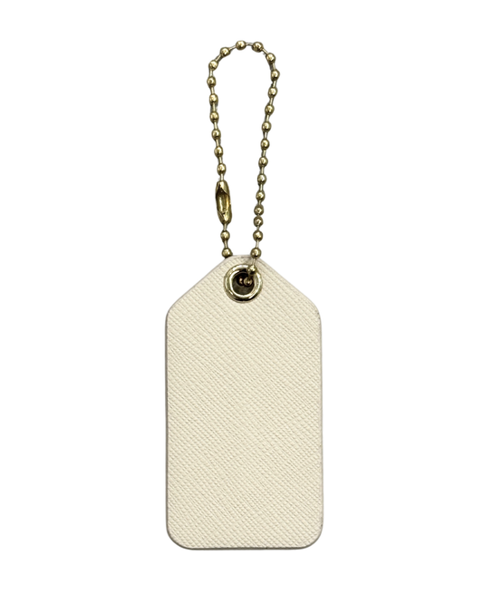 Leather Bag Tag - Oat (Standard)