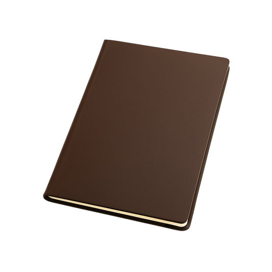 A5 Notebook - Hard Cover in Mocha