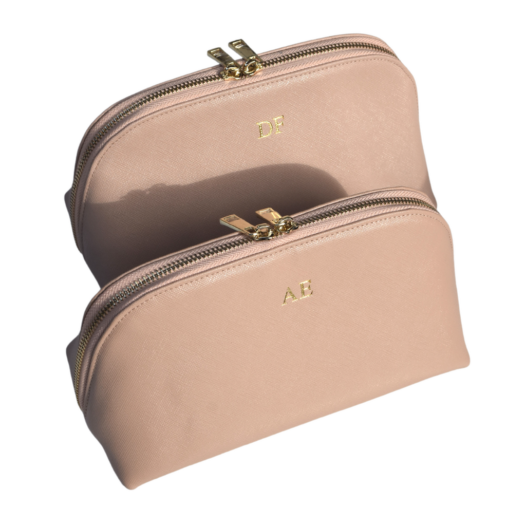 Large Cosmetic Bag Set - Taupe
