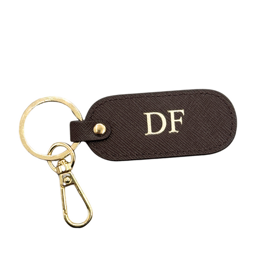 Oval Keyring - Mocha