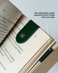 Magnetic Bookmark (Curved) - Forest Green
