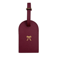 Luggage Tag - Burgundy Red
