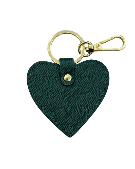 Heart Keyring - Forest Green