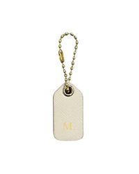 Leather Bag Tag - Oat (Standard)