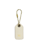 Mini Leather Bag Tag - Oat