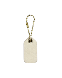Mini Leather Bag Tag - Oat