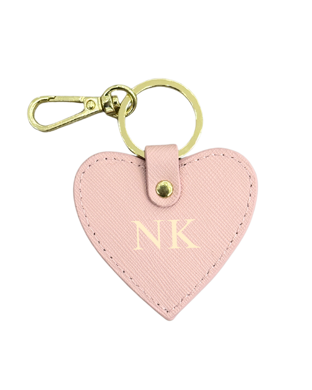 Heart Keyring - Pastel Pink