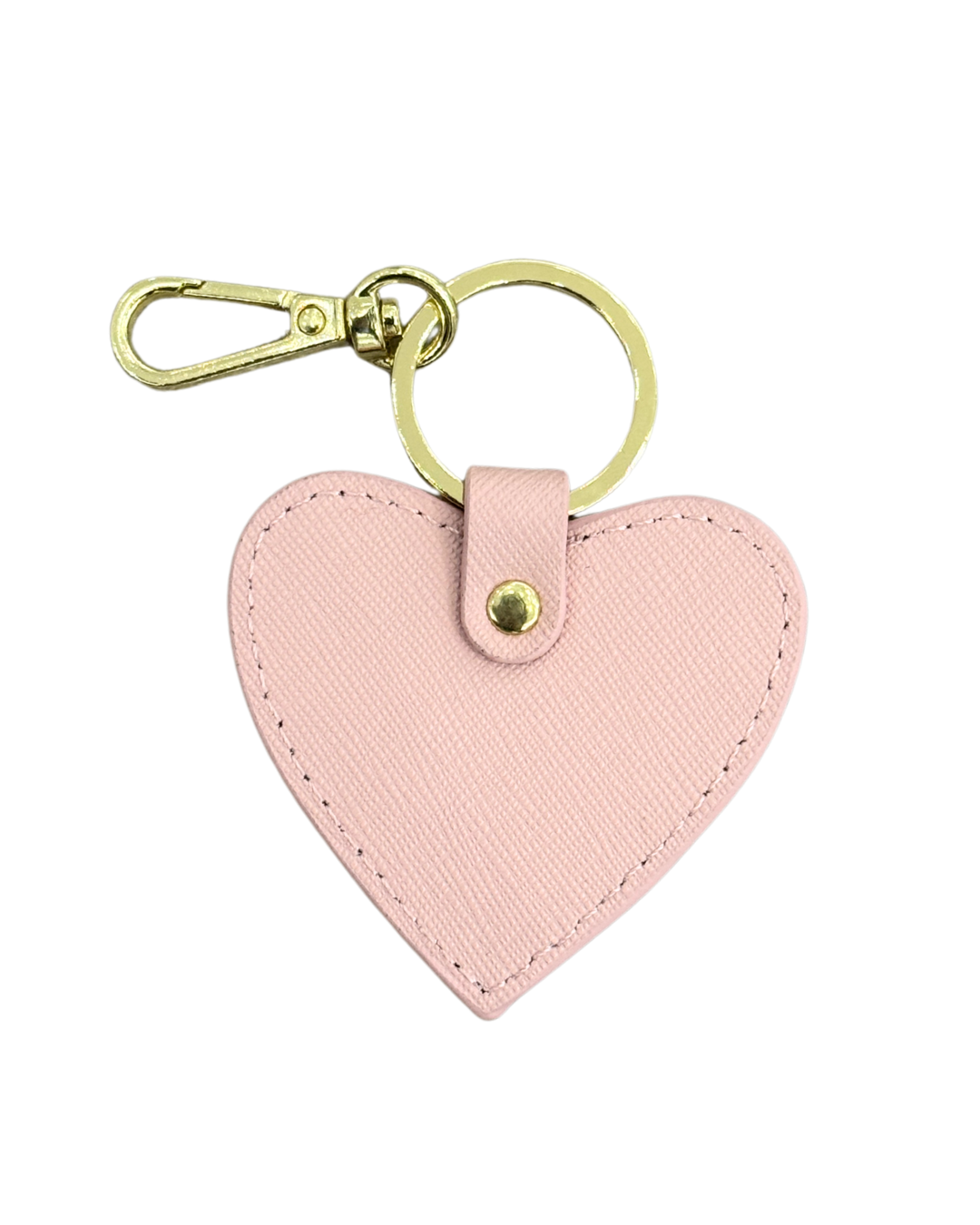 Heart Keyring - Pastel Pink