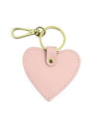 Heart Keyring - Pastel Pink