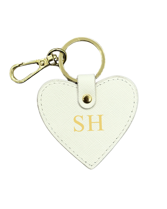 Heart Keyring - Ivory