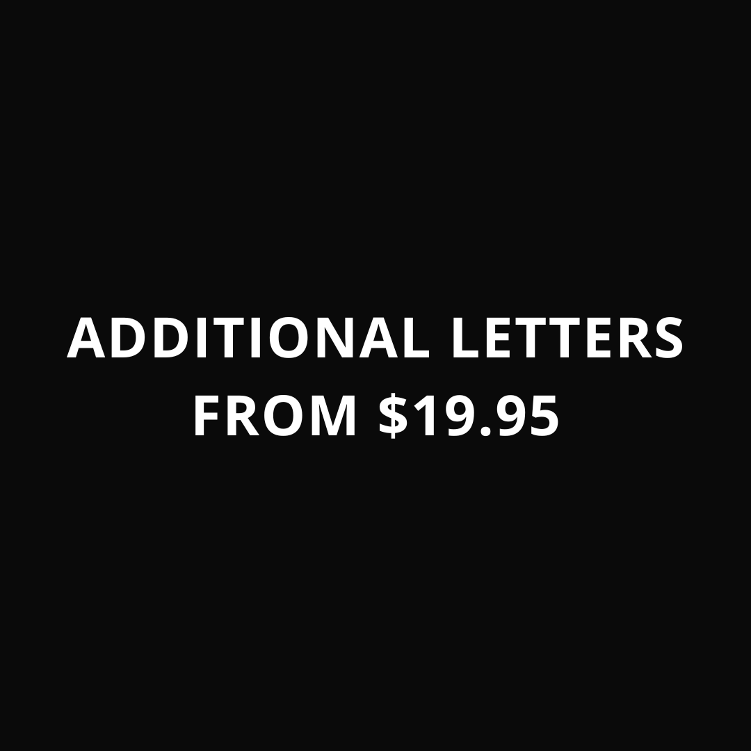 1+ Additional Letter – Hugh and Hyde - Personalised Leather Accessories