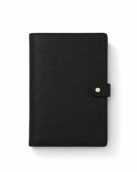 Notebook Cover with Button - Black