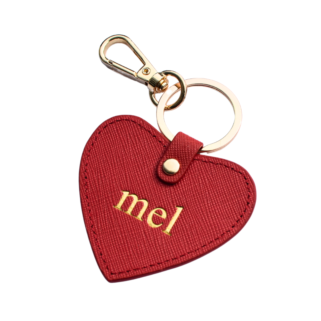 Heart Keyring - Black