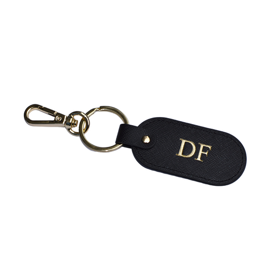 Oval Keyring - Saddle Brown