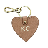 Heart Keyring - Mocha