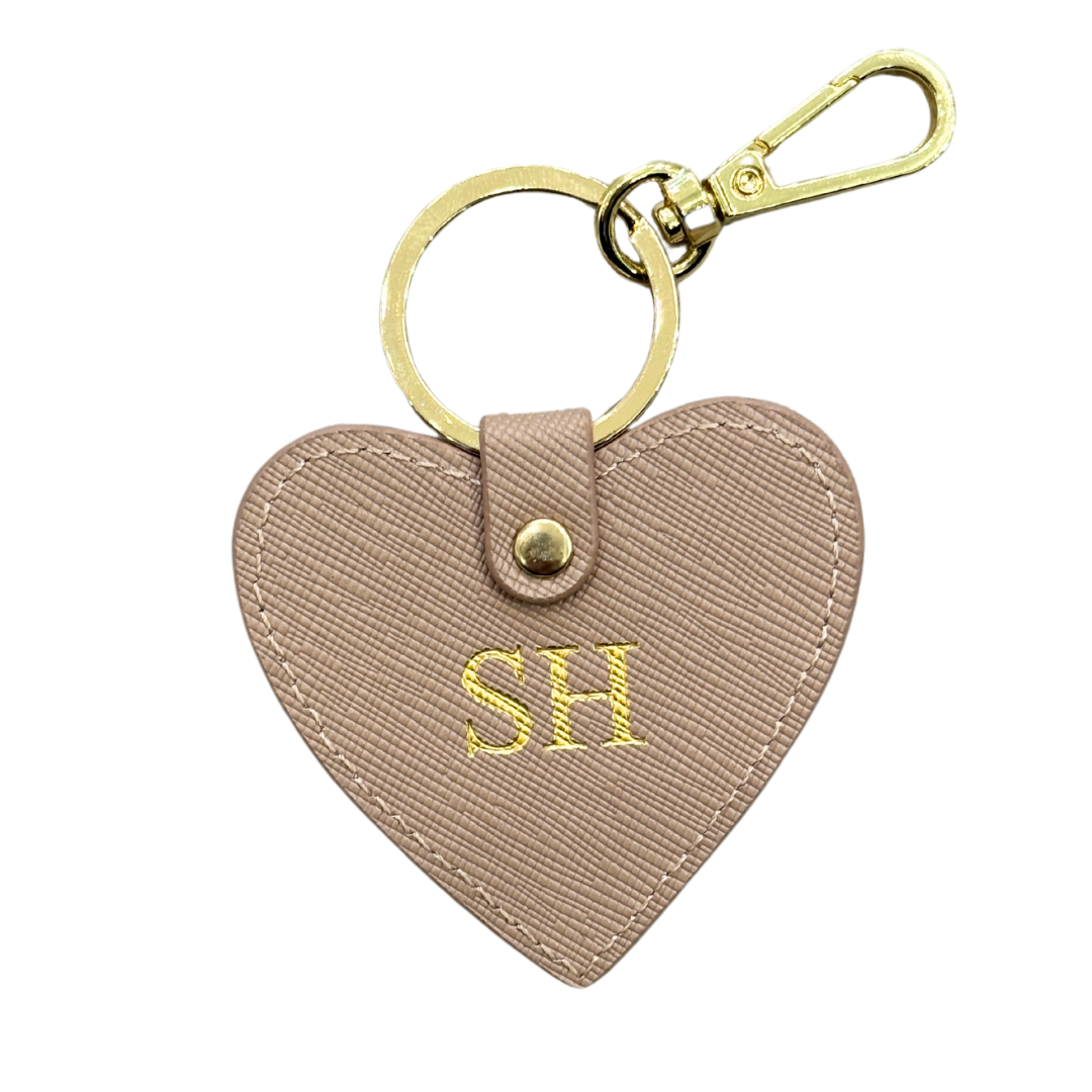 Heart Keyring Mocha
