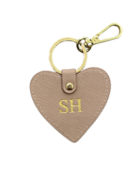 Heart Keyring - Taupe