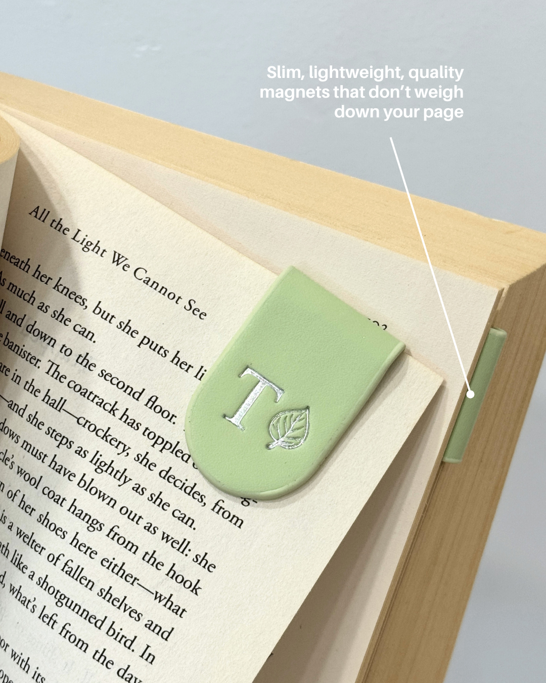 Magnetic Bookmark (2 Pack) - Pastel Green
