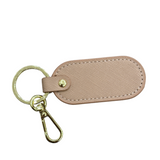 Oval Keyring - Taupe