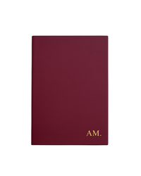 A5 Notebook - Soft Cover in Burgundy Red