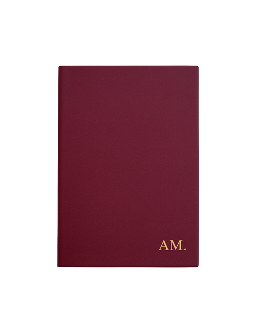 A5 Notebook - Soft Cover in Burgundy Red