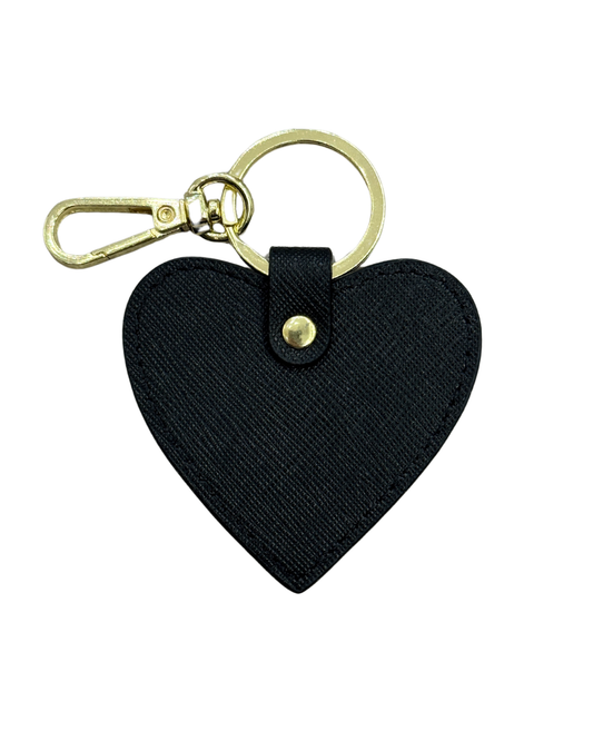 Heart Keyring - Black