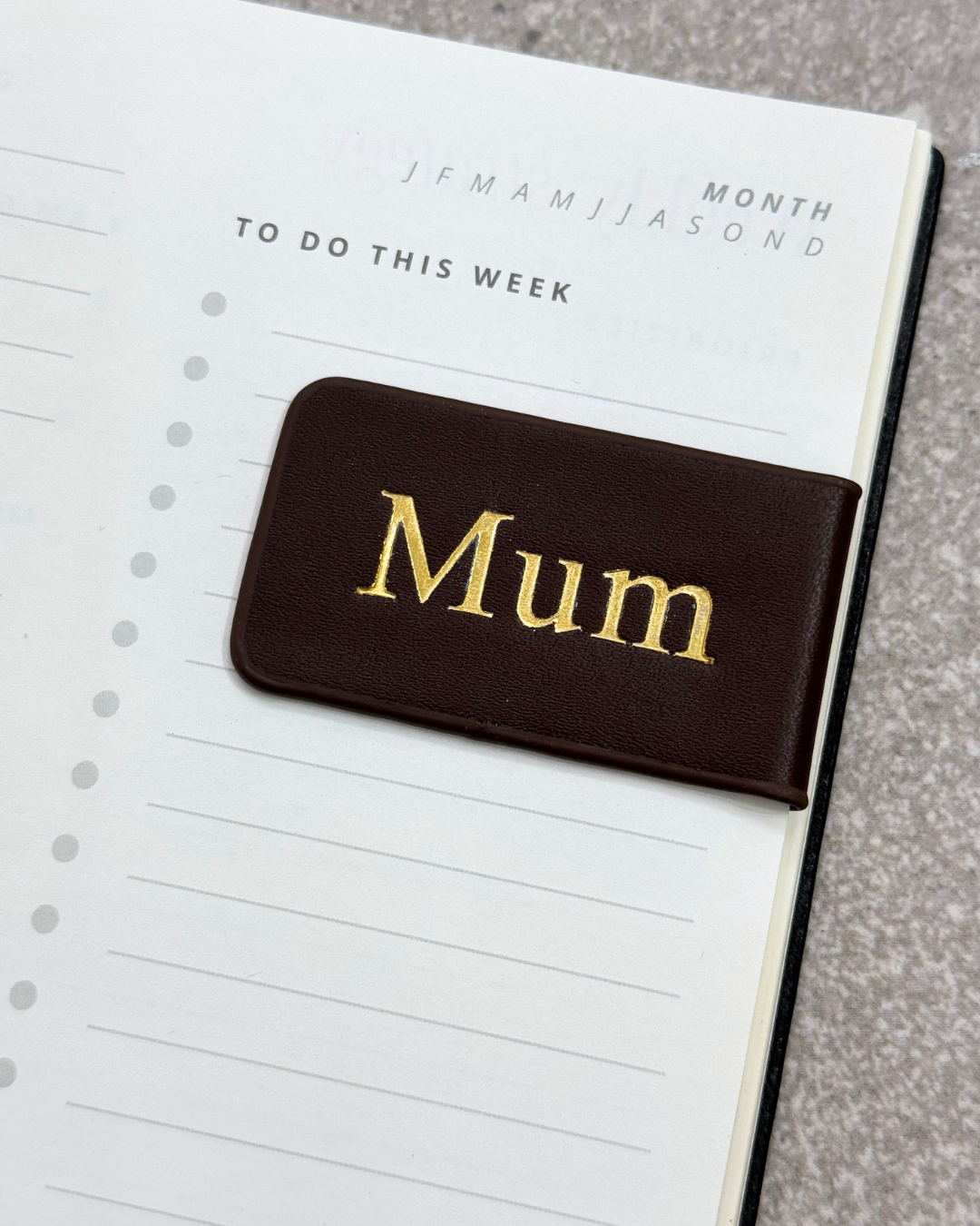 Magnetic Bookmark - Mocha