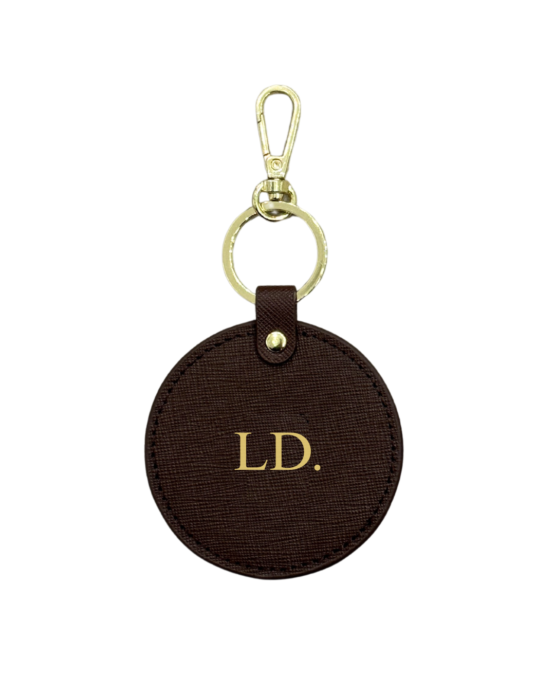 Circle Keyring - Mocha
