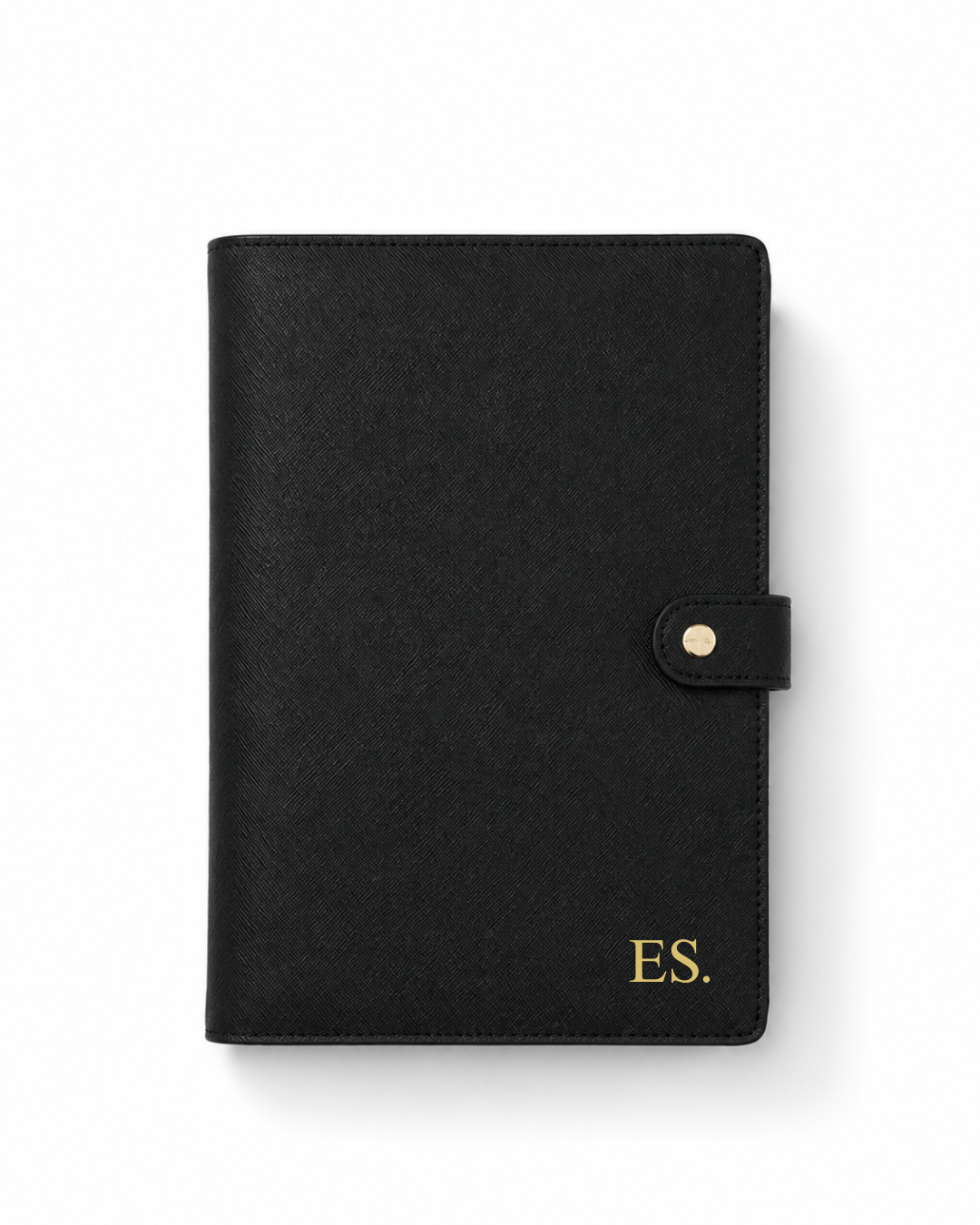 Notebook Cover with Button - Black