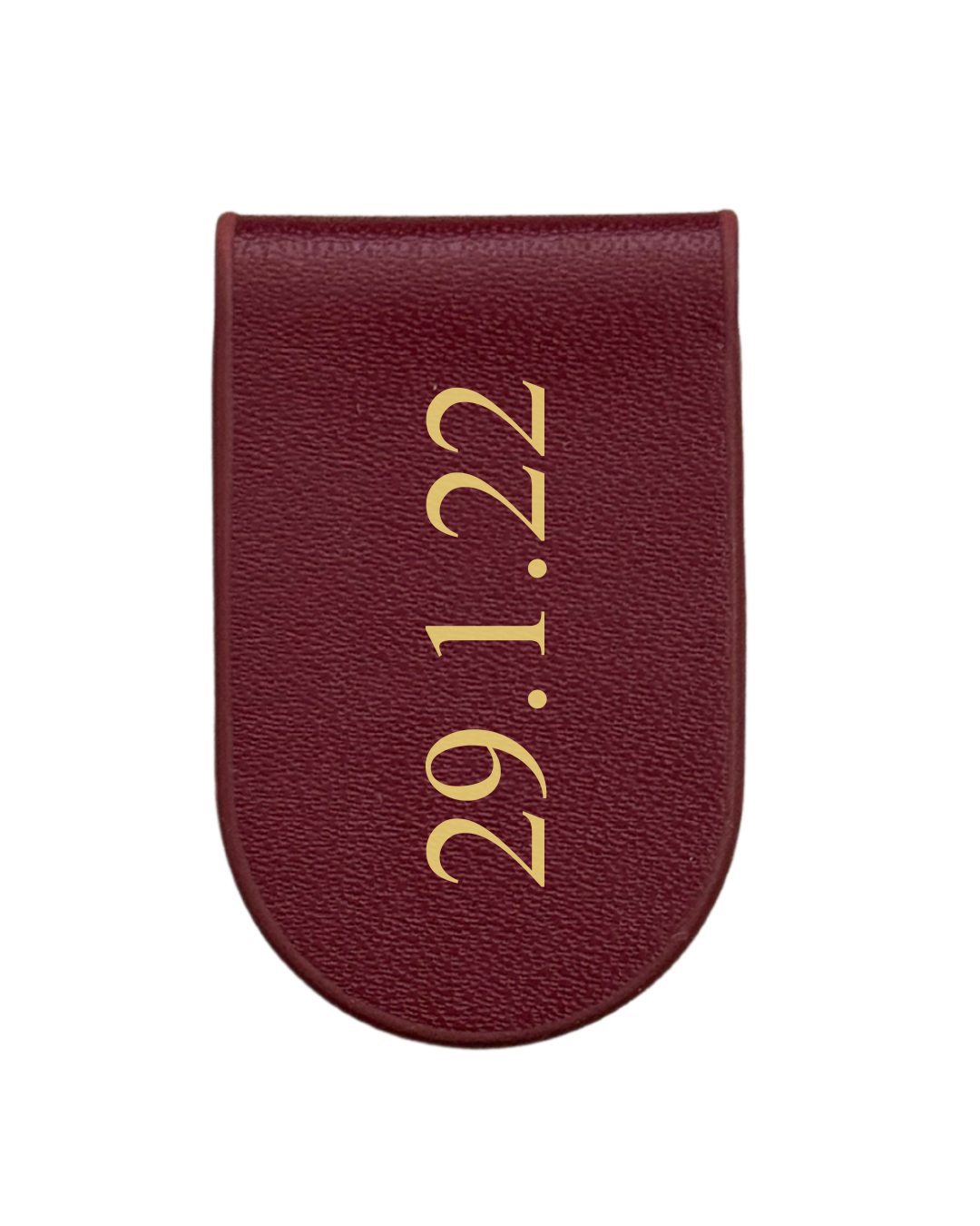 Magnetic Bookmark (Curved) - Burgundy Red