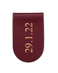 Magnetic Bookmark (Curved) - Burgundy Red