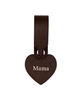 Heart Luggage Tag - Mocha