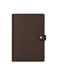 Notebook Cover with Button - Mocha