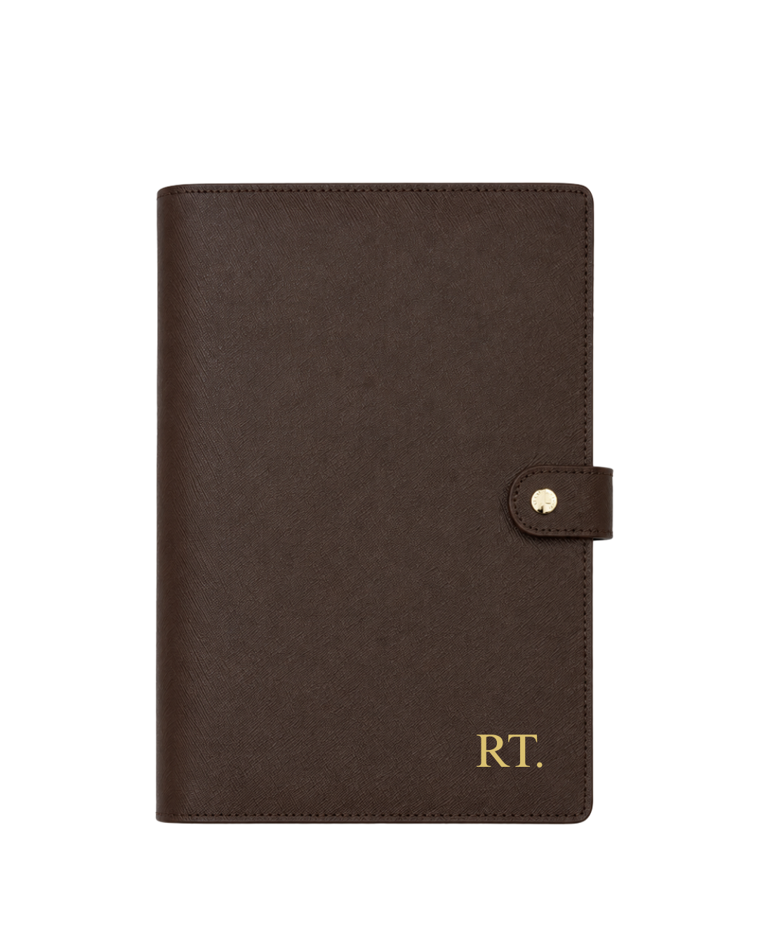 Notebook Cover with Button - Mocha