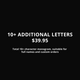 Add On A Custom Monogram (10+ Letters)