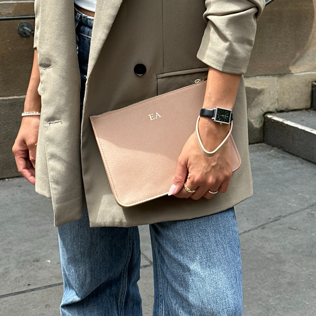Classic Clutch - Taupe