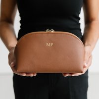 Large Cosmetic Bag - Mocha